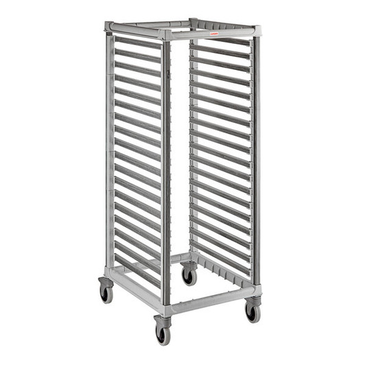 a2zhospo GN 2/1 Full Size 36-Pan Trolley Rack with Casters - Unassembled
