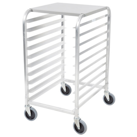 a2zhospo 275-38-1810-KDT 10-Pan End Load Half Height Bun / Sheet Pan Rack - Unassembled