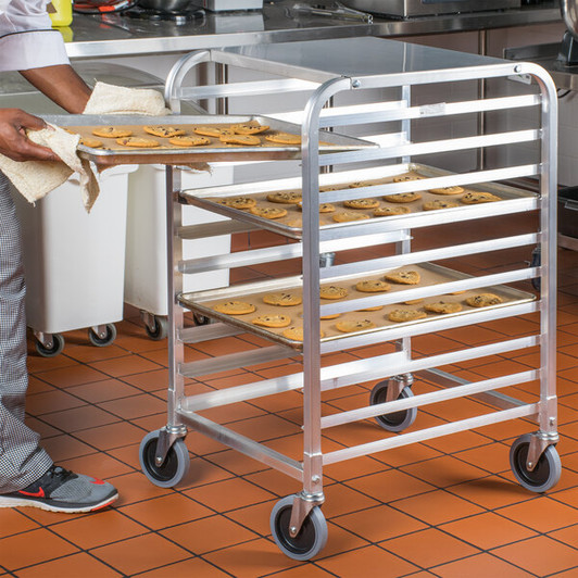 a2zhospo 275-38-1810-KDT 10-Pan End Load Half Height Bun / Sheet Pan Rack - Unassembled