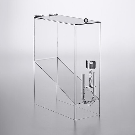 a2zhospo 9 lb. Acrylic Dry Food / Coffee Bean Dispenser