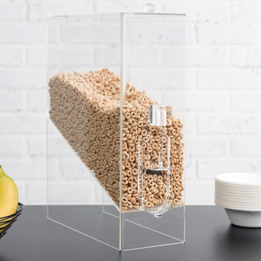 a2zhospo 9 lb. Acrylic Dry Food / Coffee Bean Dispenser