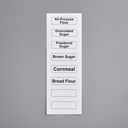 a2zhospo 6.3 Gallon / 100 Cup Shelf Ingredient Bin with Flip Lid, Label Sheet, and Scoop