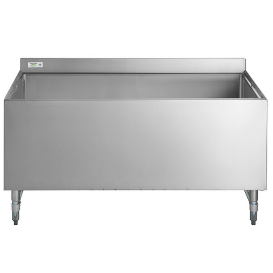 a2zhospo 24" x 48" Stainless Steel Beer Box with 3" Backsplash