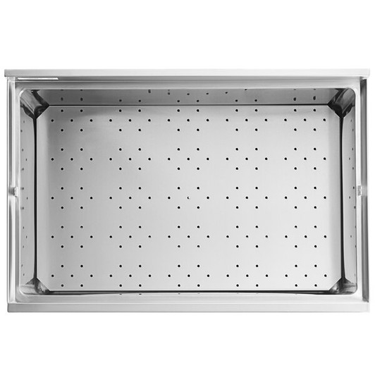 a2zhospo 24" x 36" Stainless Steel Beer Box with 3" Backsplash - 20 3/4" x 33 3/4" x 18" Bowl