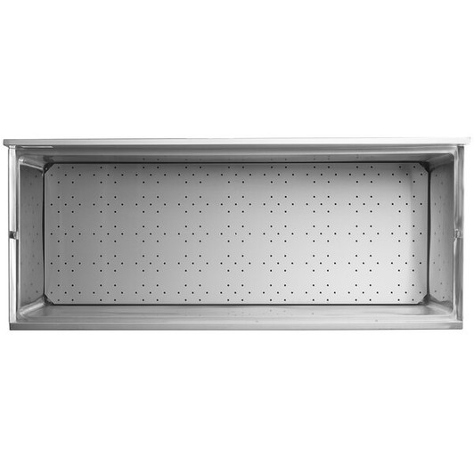 a2zhospo 24" x 60" Stainless Steel Beer Box with 3" Backsplash and Lid - 20 3/4" x 57 3/4" x 18" Bowl