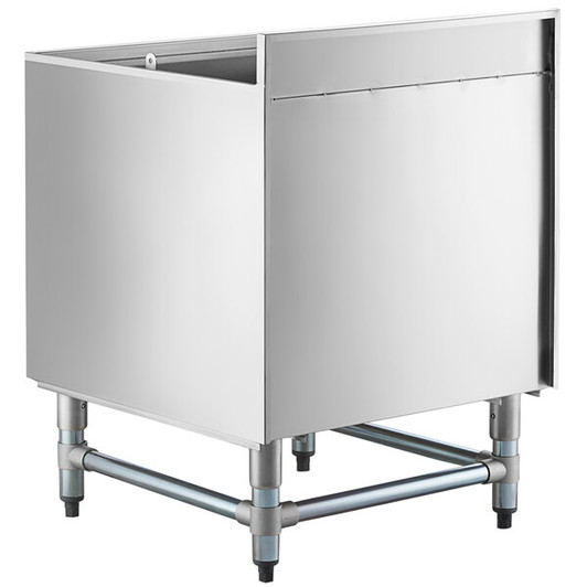 a2zhospo 24" x 24" Stainless Steel Beer Box with 3" Backsplash
