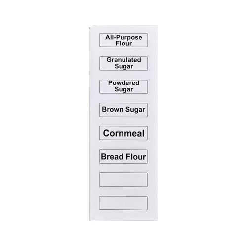 a2zhospo 6.3 Gallon / 100 Cup Allergen-Free Shelf Ingredient Bin with Flip Lid, Label Sheet, and Scoop