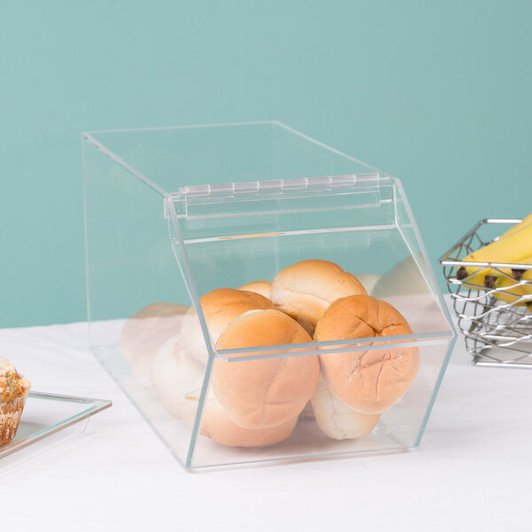 a2zhospo Classic Stackable Acrylic Food Bin 7.5" x 19.5" x 8"