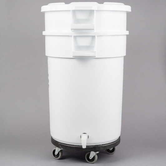 a2zhospo 32 Gallon GreensKeeper Vegetable Crisper Container with Lid and Dolly