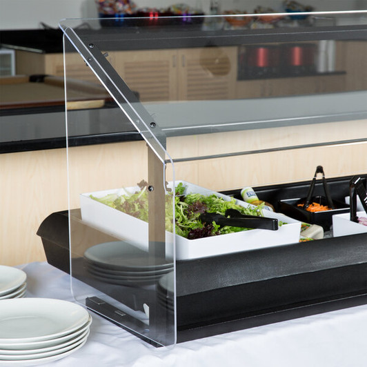 a2zhospo 767003 4' Black Five Star Buffet Tabletop Food & Salad Bar