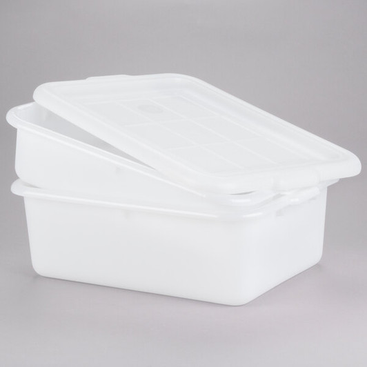 a2zhospo DBF57 White Perforated Freezer-Safe Drain Box Combo, 21 1/4" x 15 3/4" x 5"