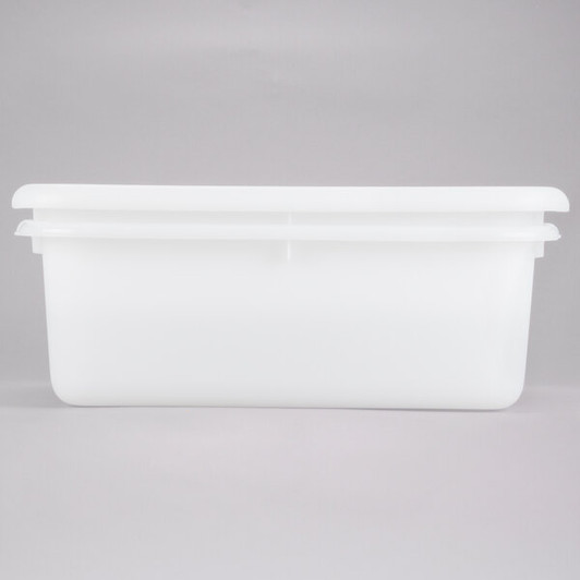 a2zhospo DBF57 White Perforated Freezer-Safe Drain Box Combo, 21 1/4" x 15 3/4" x 5"