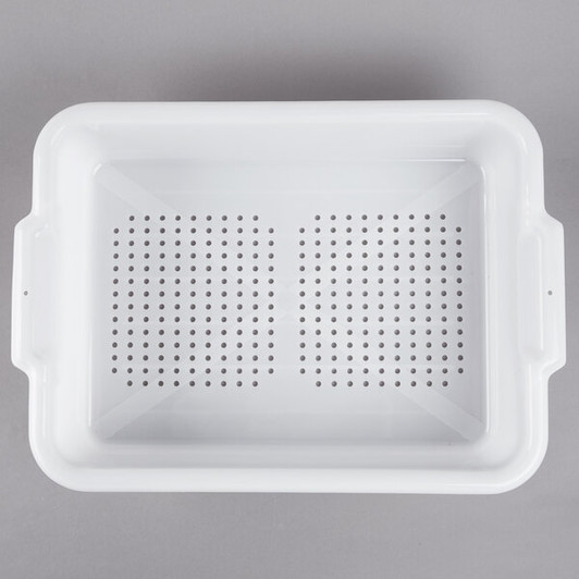 a2zhospo 52616 Perforated Plastic Drain Box – Durable, Food-Safe Storage Solution