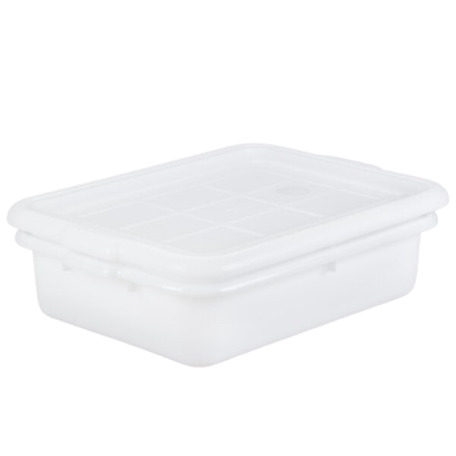 a2zhospo Freezer-Safe Perforated Plastic Drain Box Combo, White 21 1/4" x 15 3/4" x 5"