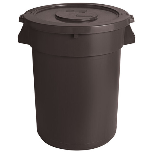 a2zhospo 32-Gallon Round Ingredient Storage Bin with Lid, 510-Cup Capacity