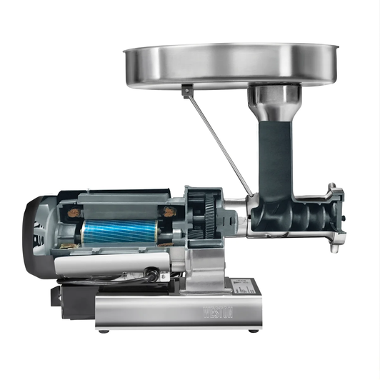 Weston Butcher Series #22 Meat Grinder and Sausage Stuffer, Powerful Motor, Durable Stainless Steel Design
