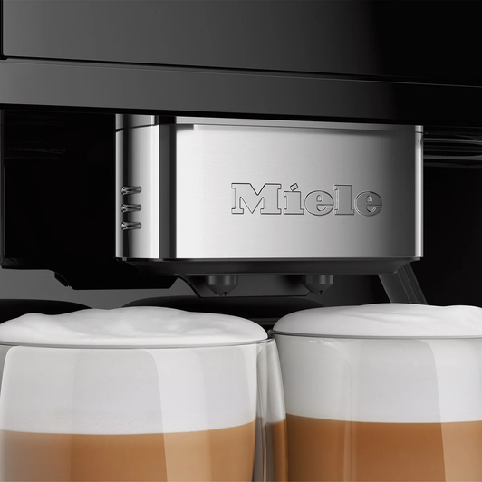 Miele CM6160 Milk Perfection Coffee Machine, Countertop Espresso & Coffee Maker, Obsidian Black