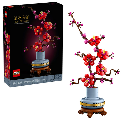 LEGO Icons Plum Blossom Flower Décor Display Set 10369 – A Touch of Elegance for Your Office or Home!