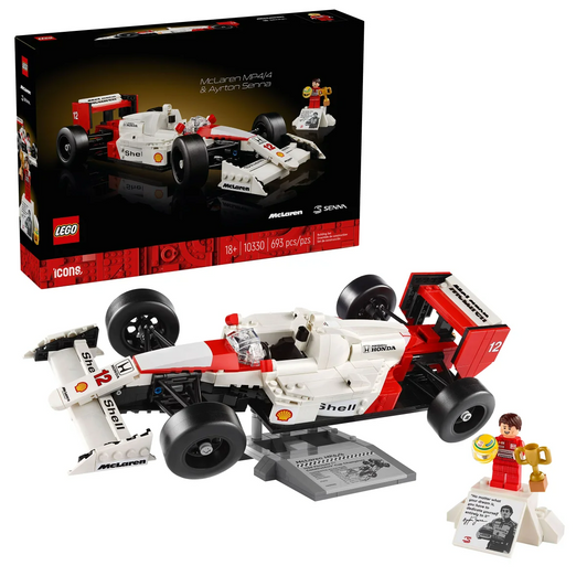 LEGO Icons McLaren MP4/4 & Ayrton Senna Model Race Car 10330 – Celebrate Racing Legacy!