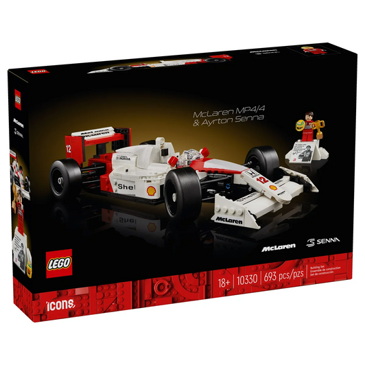 LEGO Icons McLaren MP4/4 & Ayrton Senna Model Race Car 10330 – Celebrate Racing Legacy!