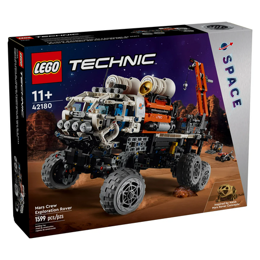 LEGO Technic Mars Crew Exploration Rover 42180 Building Set with Robotic Arm, Working Suspension, and Space Exploration Features