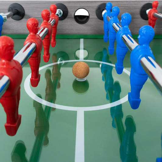 KETTLER Tournament Indoor Foosball Table with Ergonomic Handles