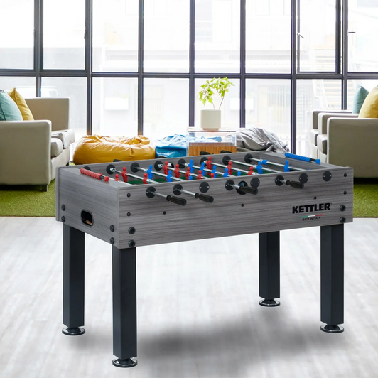 KETTLER Tournament Indoor Foosball Table with Ergonomic Handles