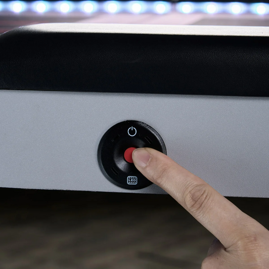 Barrington 10-Player Poker Table with LED Lights and Cup Holders
