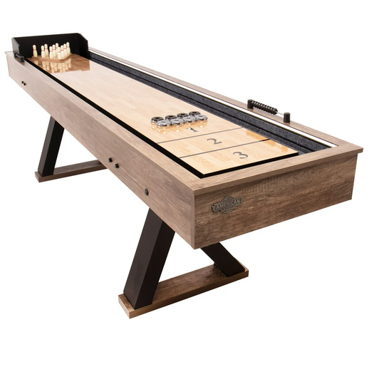 American Legend Kirkwood LED Shuffleboard Table with Bowling Game