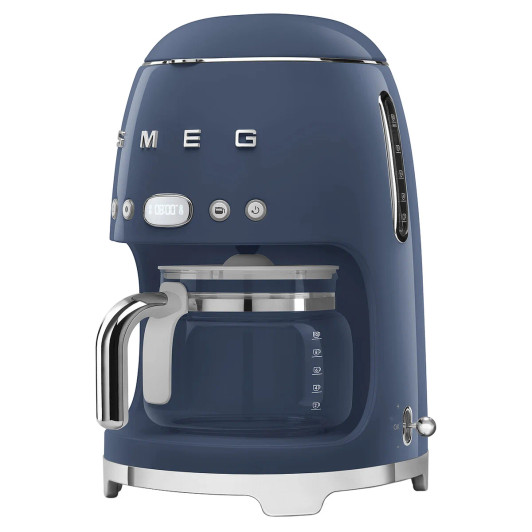 Smeg 50’s Style 10-Cup Programmable Coffee Maker, Navy