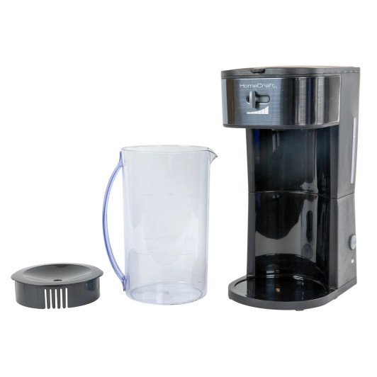 HomeCraft 3-Liter Iced Coffee and Tea Maker with Flavor Enhancer and Adjustable Brew Strength