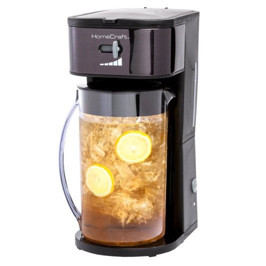 HomeCraft 3-Liter Iced Coffee and Tea Maker with Flavor Enhancer and Adjustable Brew Strength