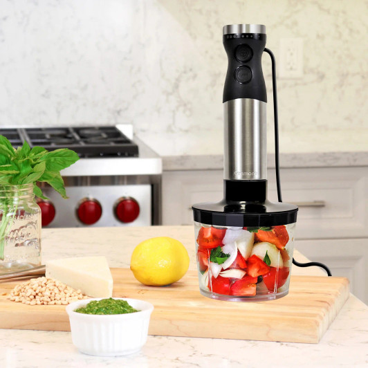 Kenmore 3-in-1 Immersion Hand Blender with Food Chopper and Whisk