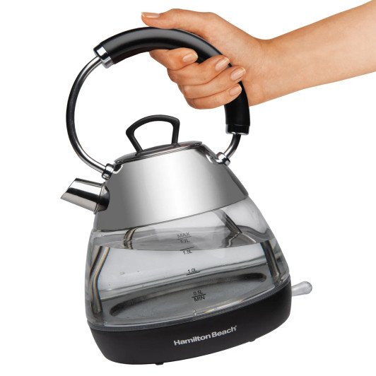 Hamilton Beach 1.7L Glass Electric Kettle