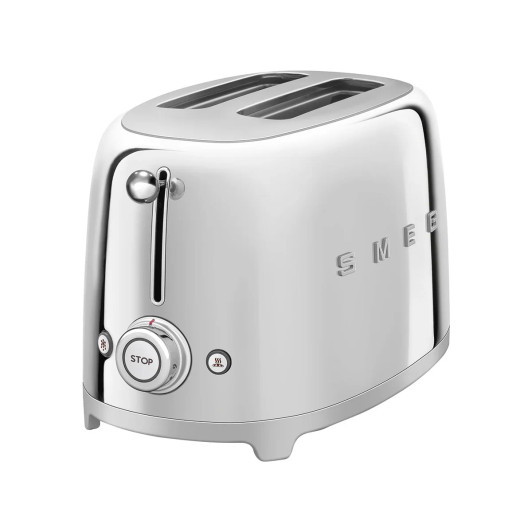 Smeg Retro-Style 2-Slice Toaster, Stainless Steel