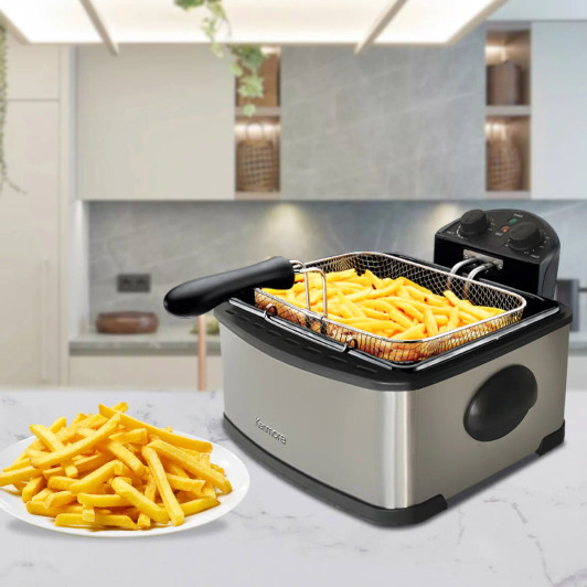 Kenmore Stainless Steel 4-Liter Deep Fryer with Basket