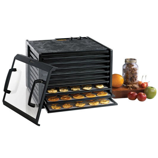 Excalibur 9-Tray Black Food Dehydrator with Timer and Clear Door