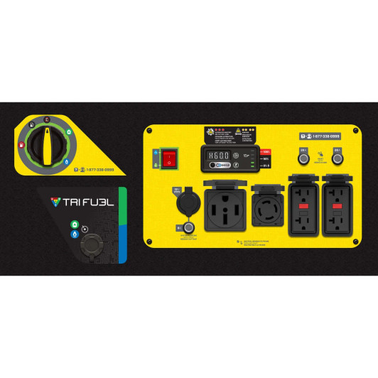 Champion 7250W Running / 9000W Peak Tri-Fuel Inverter Portable Generator