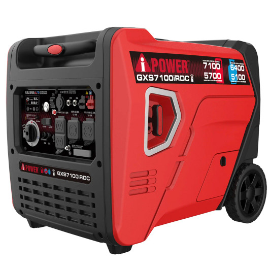 A-iPower 7,100W Peak / 5,700W Running Dual Fuel Remote Start Inverter Generator