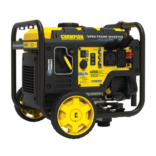 Champion 4250W Open Frame Inverter Generator with Portable Wheels