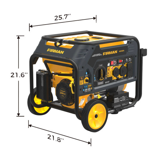 Firman 4550W Peak / 3650W Running Dual Fuel Portable Generator