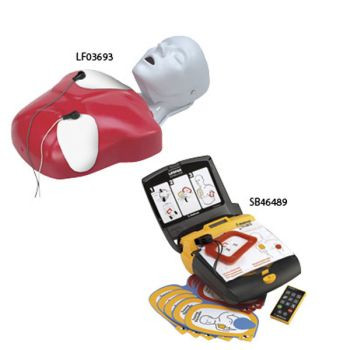 LIFEPAK CR Plus AED Trainer & Basic Buddy CPR Manikin System