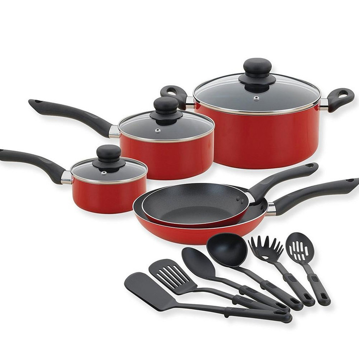 14-Piece Cookware Set, Kitchen Pots and Pans Set Nonstick with Cooking Utensils
