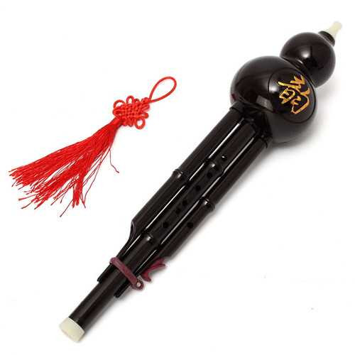 Chinese Hulusi Gourd Cucurbit Flute Double Sound C Bb Tone Yunnan Ethnic Music Instrument C122-1083576