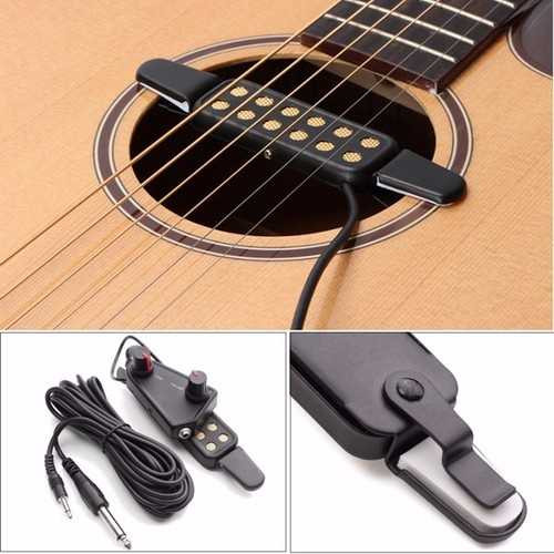 Acoustic Guitar Sound Pickup Amplifier 12 Holes with Tone Volume Control C122-1120256