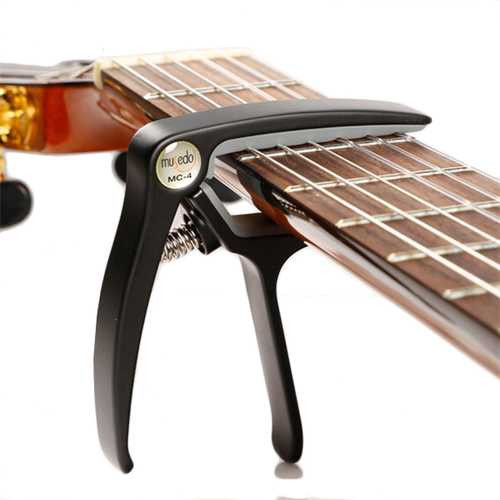 Musedo MC-4 Soft Silica Metal Quick Change Key Capo for Classical Folk Guitar C122-1094001