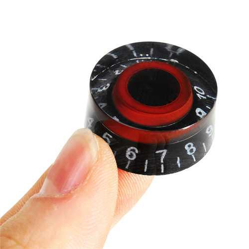 Black Red Electronic Guitar Speed Dial Knobs Control Knobs For LP LES PAUL Guitar C122-1146021
