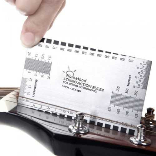 Guitar String Action Gauge Measuring Ruler Bass Luthier Tool C122-940141