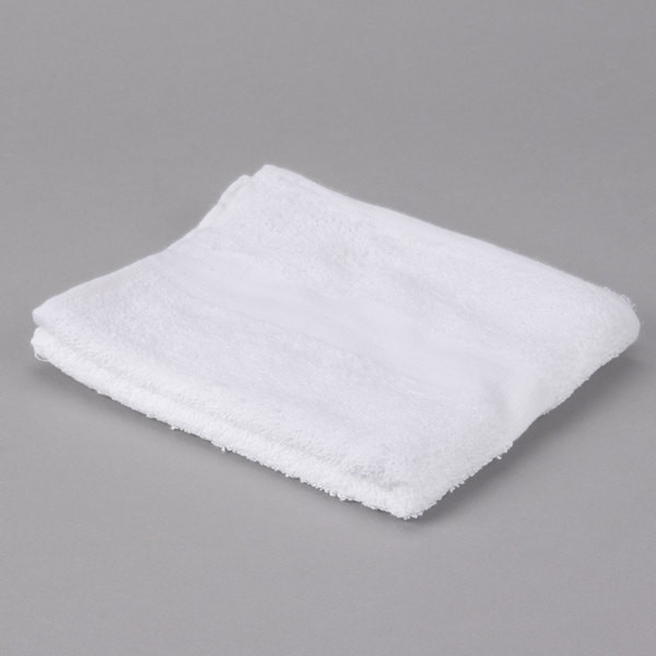 Oxford Gold Cam 16″ x 27″ Cotton/Poly Hand Towel with 100% Cotton Loops and Cam Border 3 lb. – 12/Pack