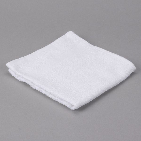 Oxford Gold Cam 12″ x 12″ Cotton/Poly Wash Cloth with 100% Cotton Loops and Hemmed Cam Border 1 lb. – 300/Case